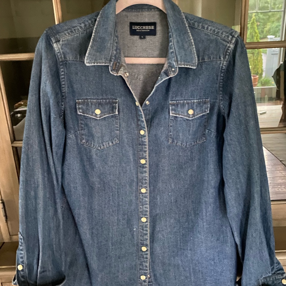 Authentic Denim Shirt by Lucchese Bootmakers ~ L